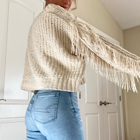 Fringe Long Sleeve Sweater - Picture 1 of 4